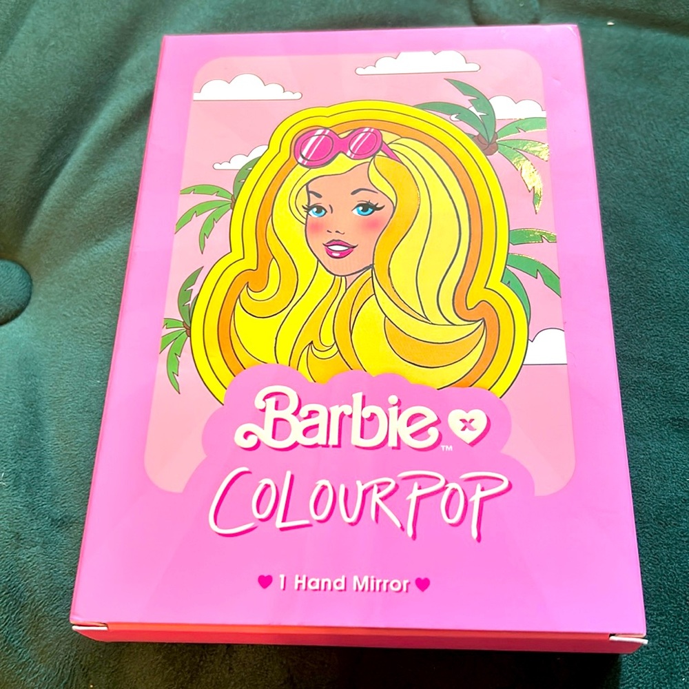 NWT colourpop Malibu Barbie hand mirror 🩷✨